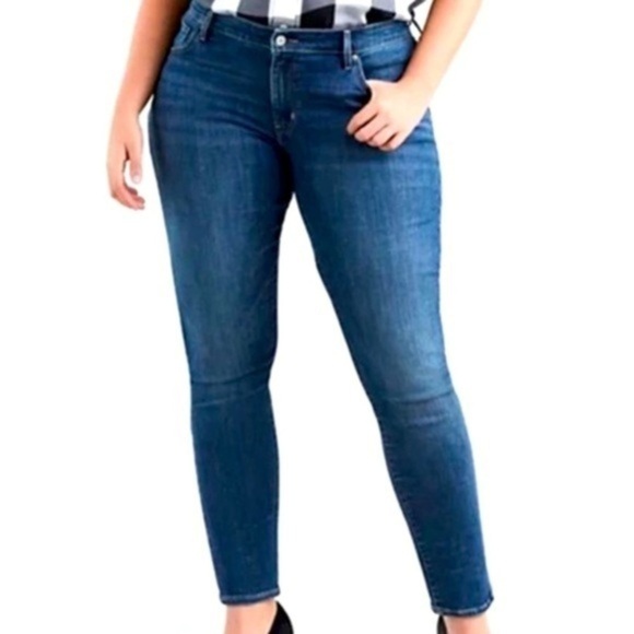 Levi’s denim jeans woman’s blue 711 Skinny Jeans size 34 - Picture 1 of 8